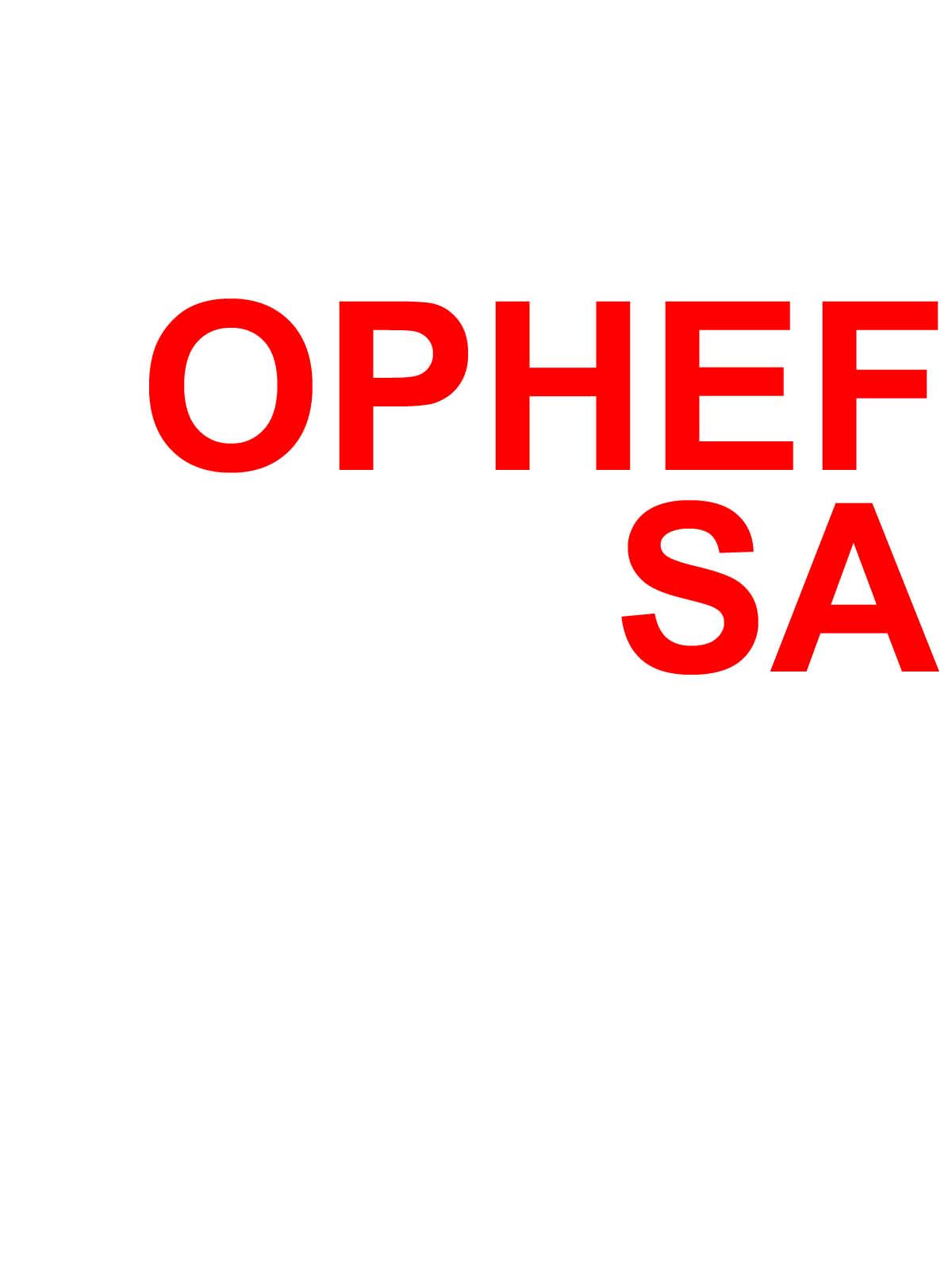 opheffings sale